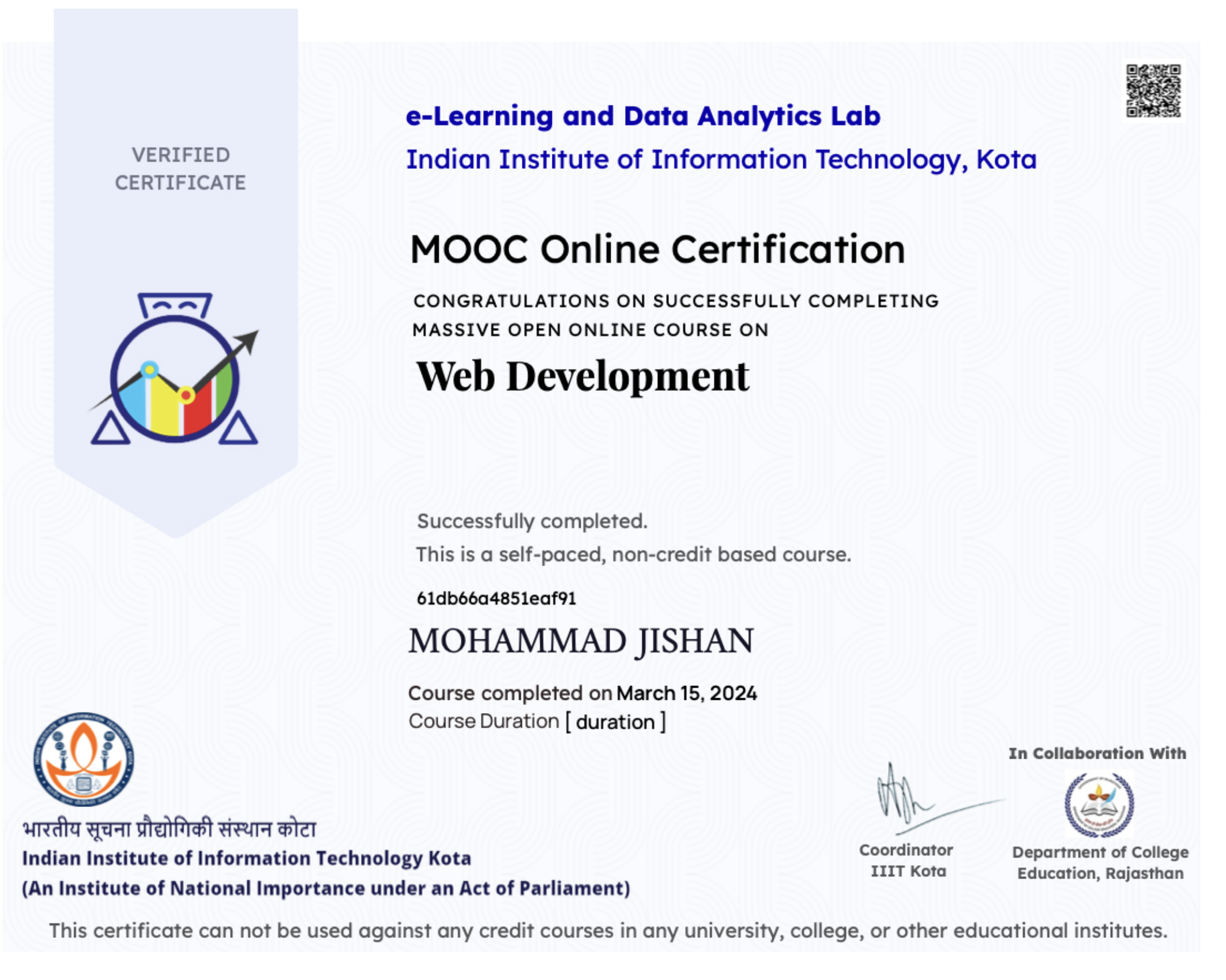 Web Development Certificate